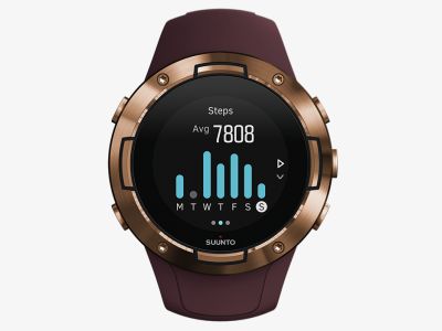 SS050301000 - SUUNTO 5 G1 BURGUNDY COPPER - Front View_INS-Activity-Steps-7day.png